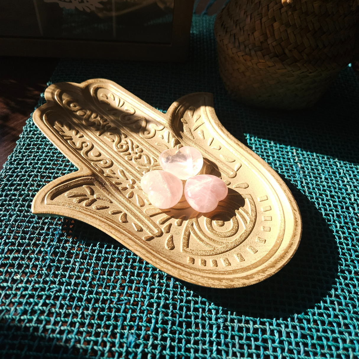 Rožinio kvarco širdis