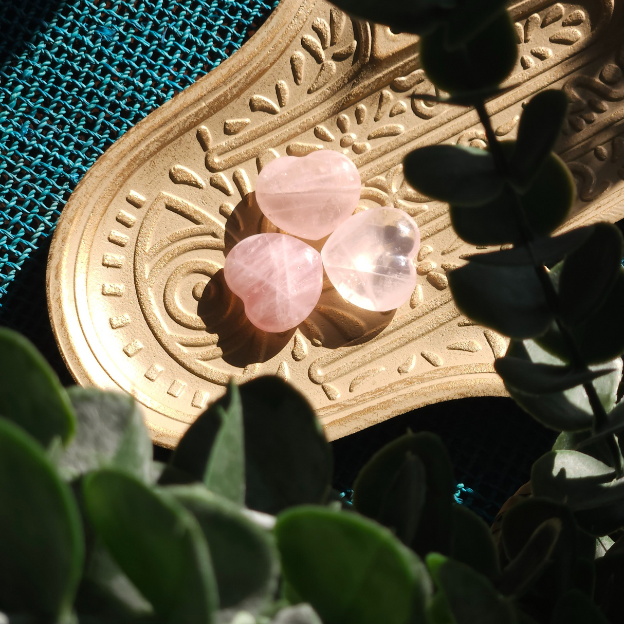 Rožinio kvarco širdis