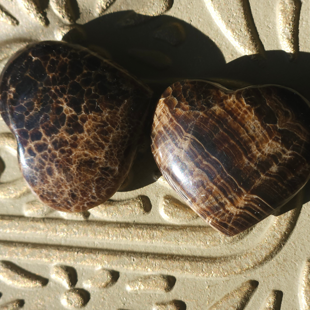 Šokoladinio kalcito širdis