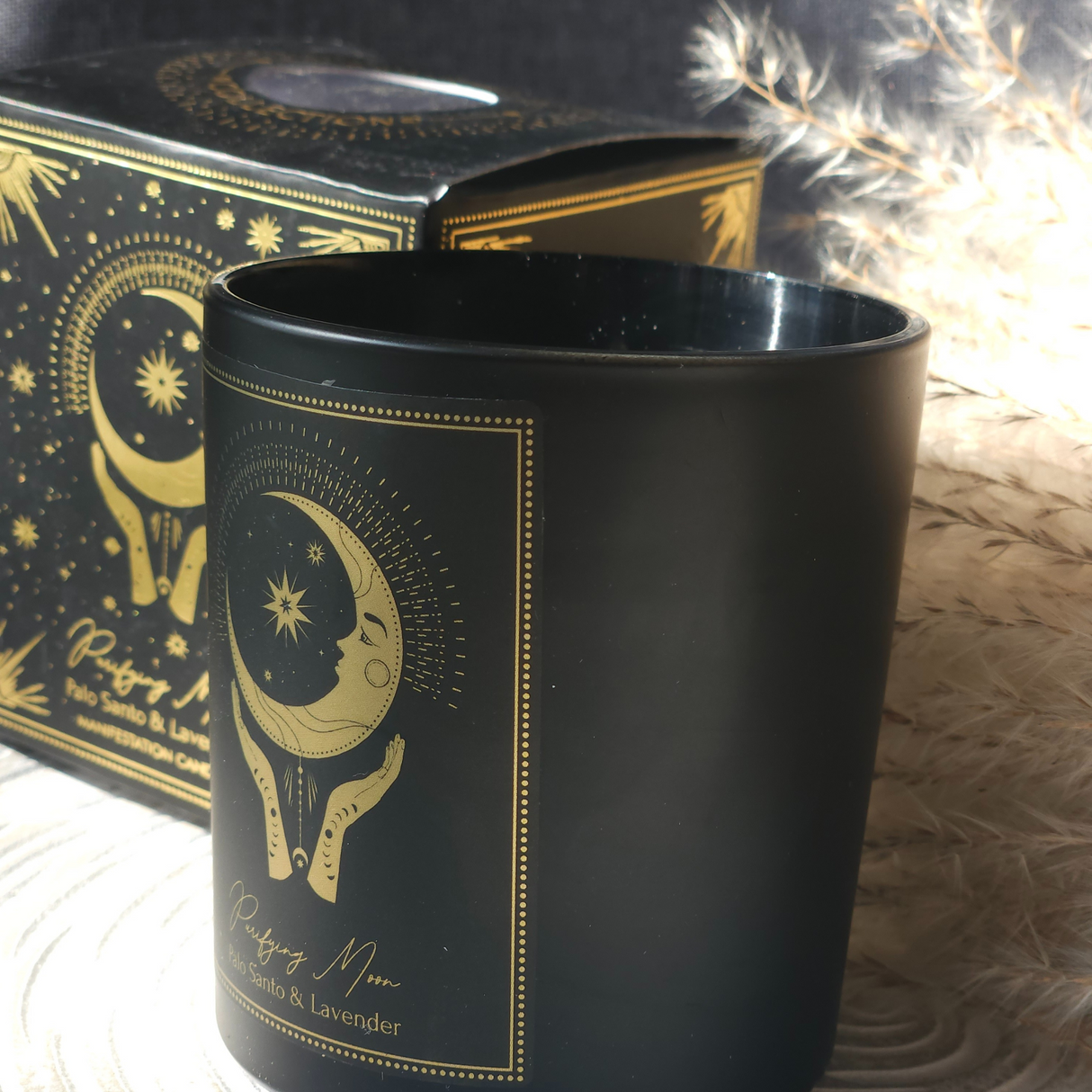 Manifestacijos brangakmenių žvakė ,,Apvalantis mėnulis"