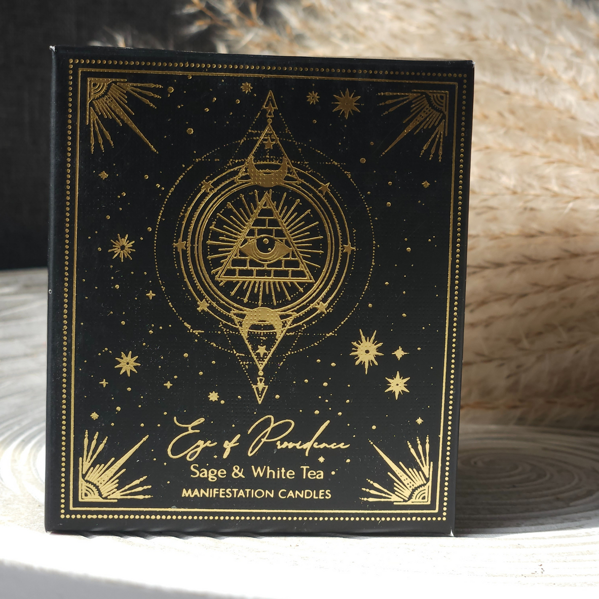 Manifestacijos brangakmenių žvakė „Apvaizdos akis“