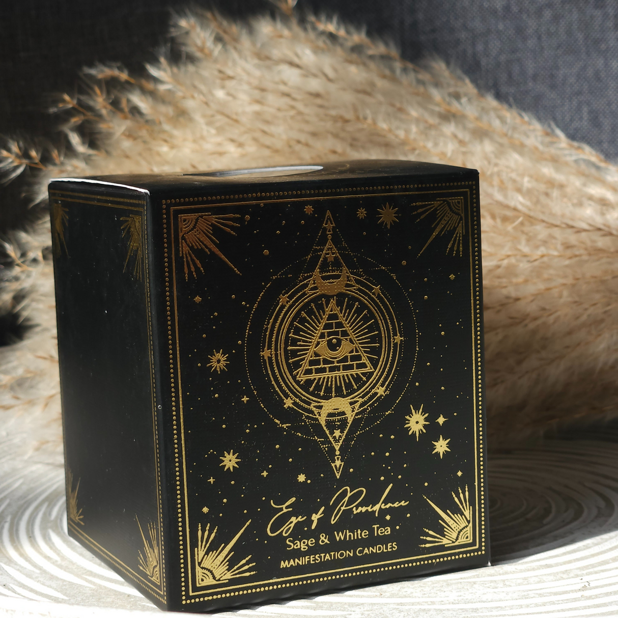 Manifestacijos brangakmenių žvakė „Apvaizdos akis“