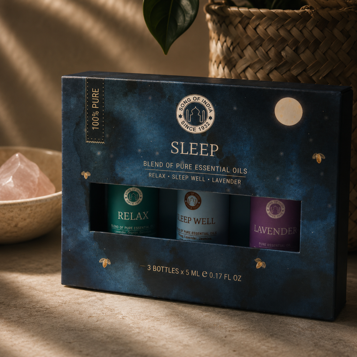 Eterinių aliejų aromaterapijos rinkinys miegui