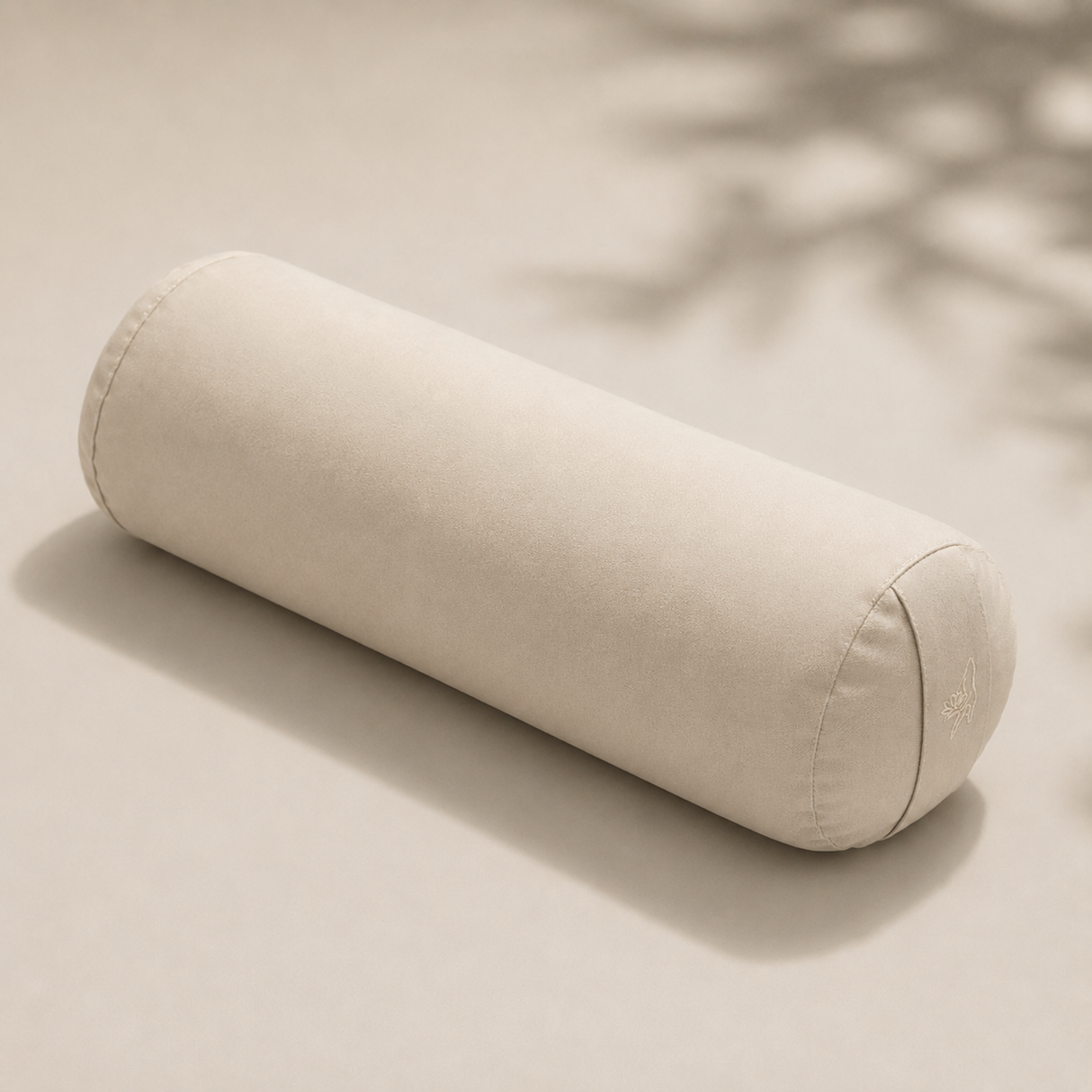 Beige Organic Cotton Meditation Bolster