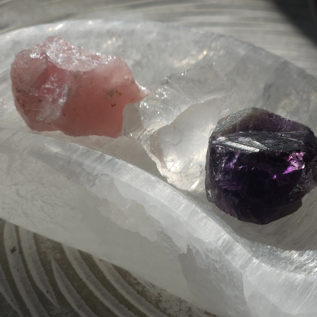 Selenito krištolo mėnulio difuzorius