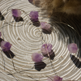 Ametisto brangakmenių švieselės