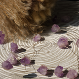 Ametisto brangakmenių švieselės