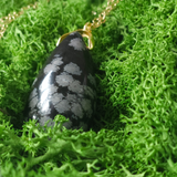 Krištolinis ašaros formos pakabukas