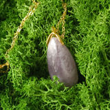 Krištolinis ašaros formos pakabukas