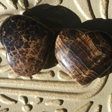 Šokoladinio kalcito širdis