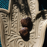 Šokoladinio kalcito širdis