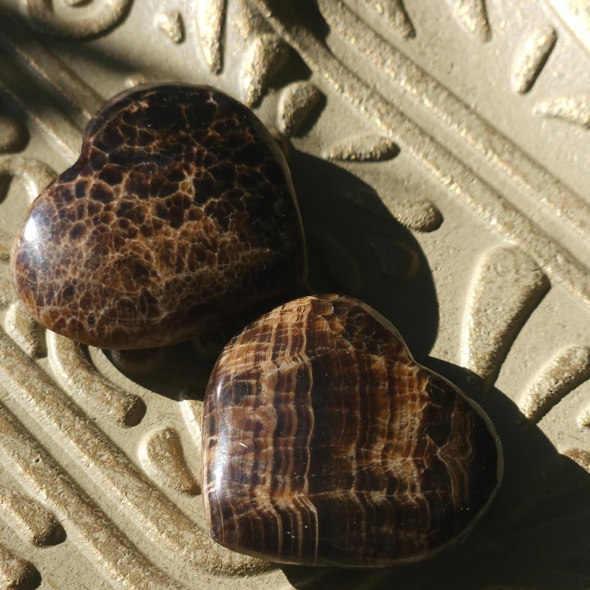 Šokoladinio kalcito širdis