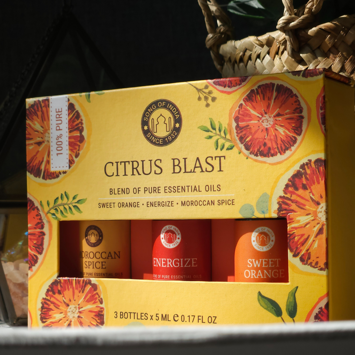 Eterinių aliejų aromaterapijos rinkinys „Citrus Blast“