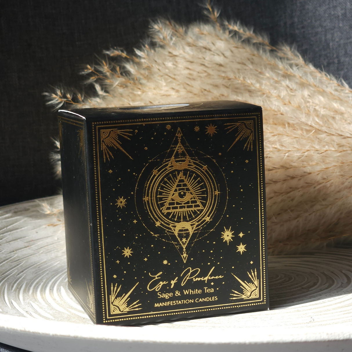 Manifestacijos brangakmenių žvakė „Apvaizdos akis“