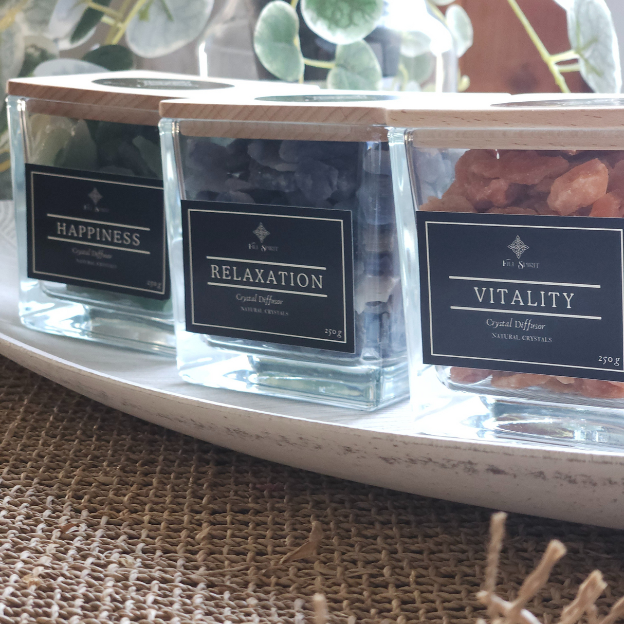 Laimės kristalų difuzorius