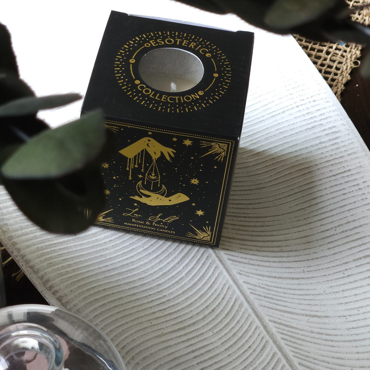 Manifestacijos brangakmenių žvakė ,,Meilės burtažodis"