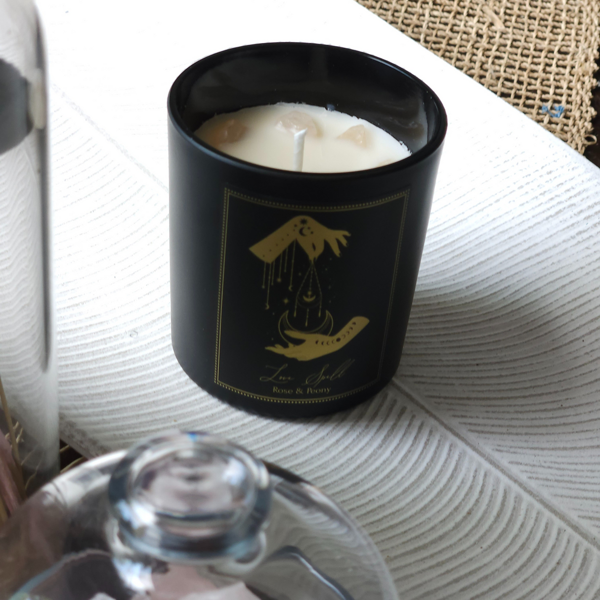 Manifestacijos brangakmenių žvakė ,,Meilės burtažodis"