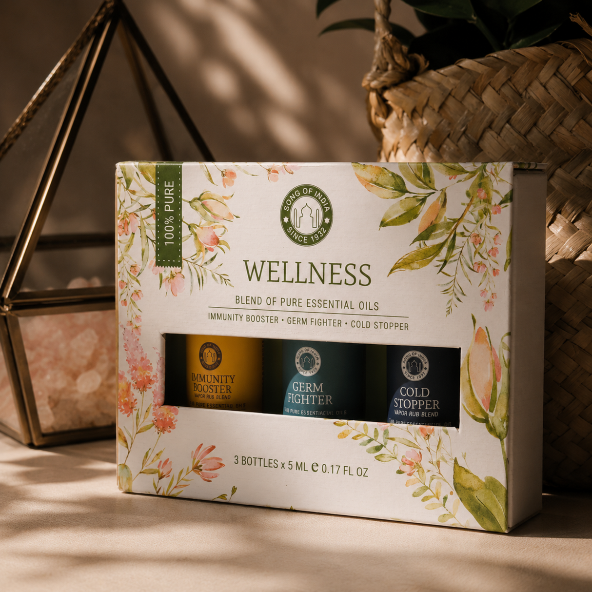 Eterinių aliejų aromaterapijos rinkinys „Wellness“