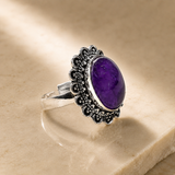 Adjustable Amethyst Ring