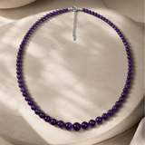 Amethyst Drop Bead Necklace