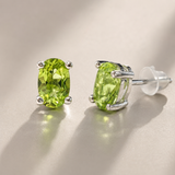 Minimalistiniai peridoto auskarai