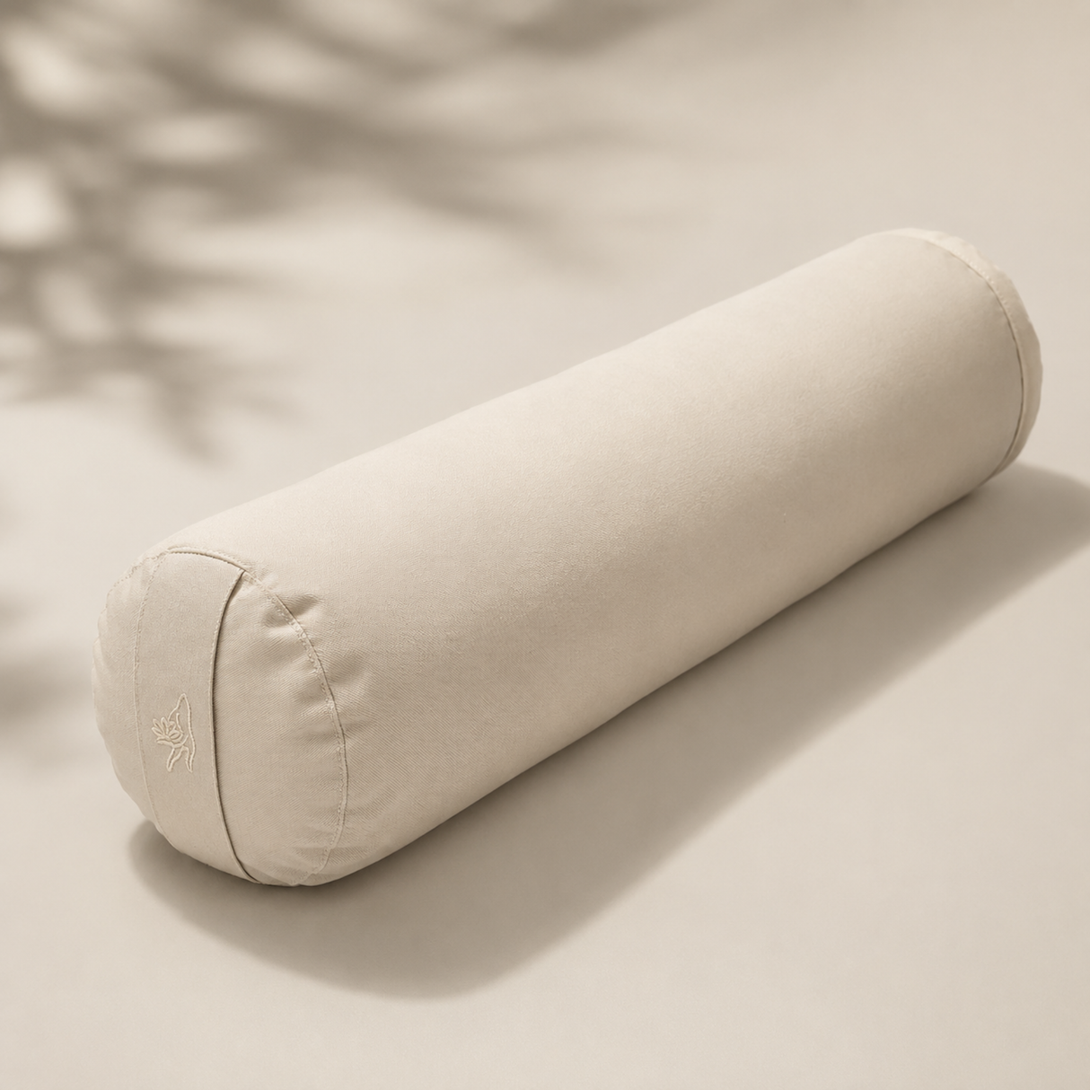 Beige Organic Cotton Meditation Bolster