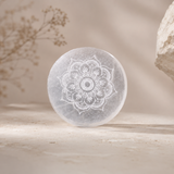 Mandala Selenite Charging Plate