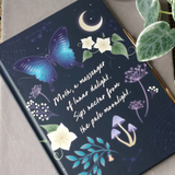 Vidurnakčio kandžių žurnalas su ametisto rašikliu